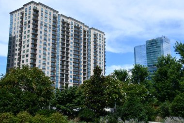 1 Temmuz 2021 'de Kuzey Carolina' da Charlotte 'un Skyline' ı görüldü..