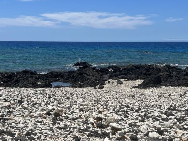 Hawaii 'nin Büyük Adası' ndaki Holoholokai Sahil Parkı