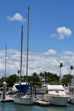 KAPOLEI HI - 22 AUG 2022 'de Oahu, Hawaii' deki Kapolei 'de Ko Olina Marina' da görüldü..