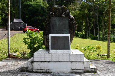 KANEOHE HI - 25 AUG 2022 'de Hawaii' deki Oahu Adası 'ndaki Kaneohe Şatosu Savaş Anıtı.