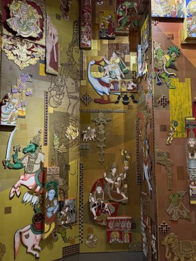 MUMBAI, INDIA - 6 Ekim 2024 'te Hindistan' ın Mumbai kentindeki Chhatrapati Shivaji Maharaj Uluslararası Havalimanı 'nda sergi.