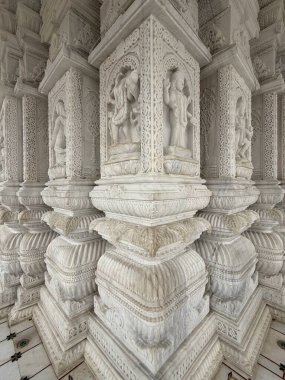 INDORE, INDIA - 9 Ekimde görüldüğü üzere Indore, Madhya Pradesh, Hindistan 'da Shree Annapurna Mandir.