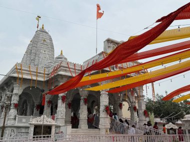 INDORE, INDIA - 9 Ekimde görüldüğü üzere Indore, Madhya Pradesh, Hindistan 'da Shree Annapurna Mandir.