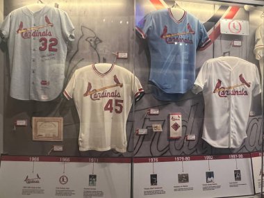 ST LOUIS MO - 9 Temmuz 2023 'te St. Louis Cardinals Hall of Fame, Missouri' de görüldü..