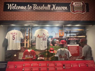 ST LOUIS MO - 9 Temmuz 2023 'te St. Louis Cardinals Hall of Fame, Missouri' de görüldü..