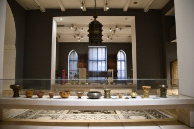 CAIRO, EGYPT - 21 DEC: 21 Aralık 2022 'de Mısır' ın Kahire kentindeki İslam Sanatları Müzesi.