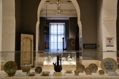 CAIRO, EGYPT - 21 DEC: 21 Aralık 2022 'de Mısır' ın Kahire kentindeki İslam Sanatları Müzesi.