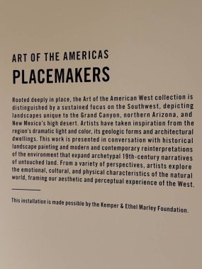 PHOENIX AZ - NOV 30: 30 Kasım 2025 'te Arizona Phoenix Sanat Müzesinde görüldüğü gibi.