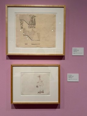 PHOENIX AZ - 25 Ekim 2025 'te Phoenix, Arizona' daki Heard Müzesinde görülen sanat sergisi.