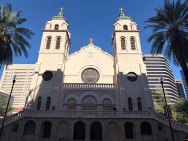 PHOENIX AZ - 25 Kasım 2025 'te Phoenix, Arizona' da görülen St Mary Bazilikası.