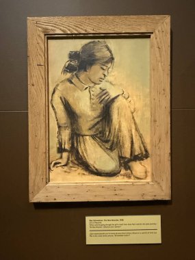 SCOTTSDALE AZ - 25 Kasım 2025 'te Scottsdale, Arizona' daki Scottsdales Müzesi 'nde Batı Ruhu' nda sergi.