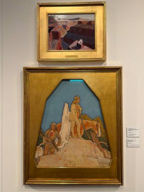 SCOTTSDALE AZ - 25 Kasım 2025 'te Scottsdale, Arizona' daki Scottsdales Müzesi 'nde Batı Ruhu' nda sergi.