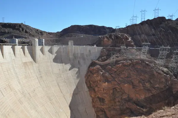 Hoover Dam on the border of Nevada and Arizona — Stock Photo, Image