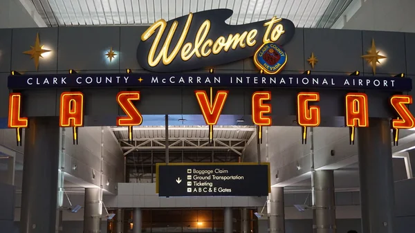 Міжнародний аеропорт МакКарран в Лас-Вегасі — стокове фото
