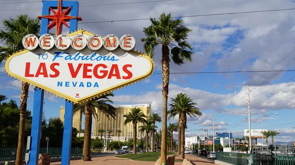 Benvenuti al favoloso segno di Las Vegas — Foto Stock