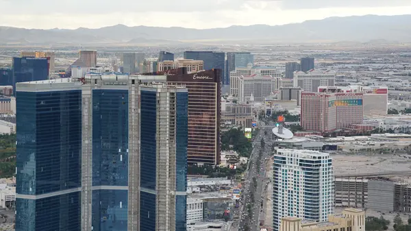 Uitzicht vanaf de toren van de stratosfeer in Las Vegas, Nevada — Stockfoto