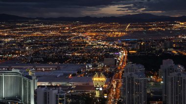 Las Vegas, Nevada Stratosphere kule gece görüş