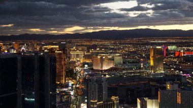 Las Vegas, Nevada Stratosphere kule gece görüş