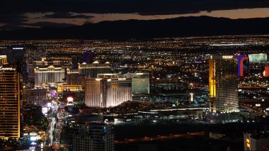 Las Vegas, Nevada Stratosphere kule gece görüş