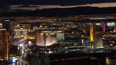 Las Vegas, Nevada Stratosphere kule gece görüş