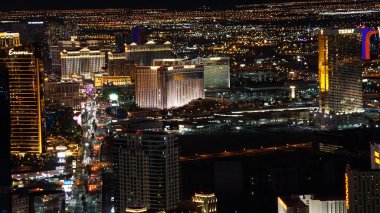 Las Vegas, Nevada Stratosphere kule gece görüş