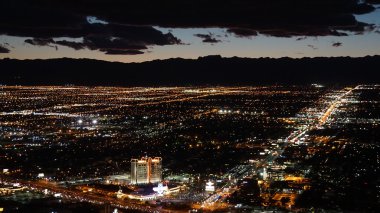 Las Vegas, Nevada Stratosphere kule gece görüş