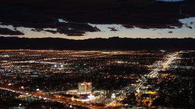 Las Vegas, Nevada Stratosphere kule gece görüş