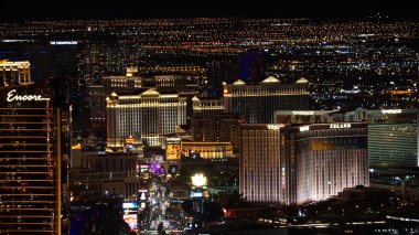 Las Vegas, Nevada Stratosphere kule gece görüş