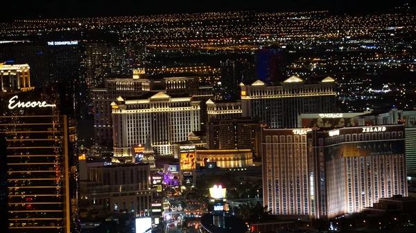 Vue de nuit depuis la Stratosphere Tower à Las Vegas, Nevada — Photo