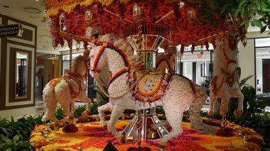 Preston Bailey's çiçek yükleme Wynn Hotel Las Vegas