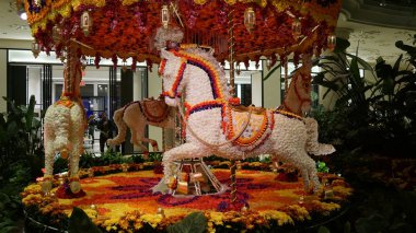 Preston Bailey's çiçek yükleme Wynn Hotel Las Vegas