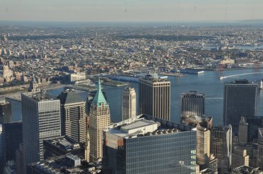 New York'ta bir Dünya Ticaret Merkezi gözlem güverteden görünümü