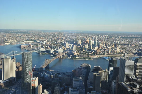 New York'ta bir Dünya Ticaret Merkezi gözlem güverteden görünümü — Stok fotoğraf