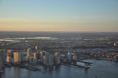 New York'ta bir Dünya Ticaret Merkezi gözlem güverteden görünümü