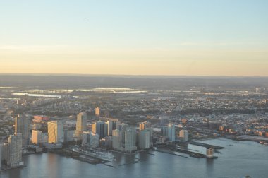 New York'ta bir Dünya Ticaret Merkezi gözlem güverteden görünümü