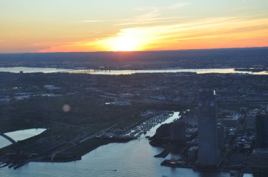 New York şehrinin hava manzarası
