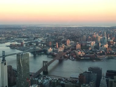 New York şehrinin hava manzarası