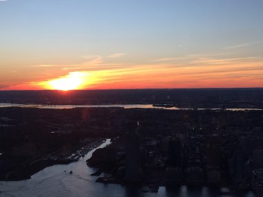 New York şehrinin hava manzarası