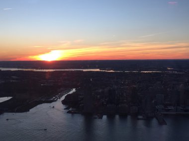 New York şehrinin hava manzarası
