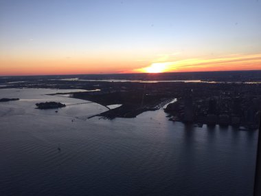 New York şehrinin hava manzarası