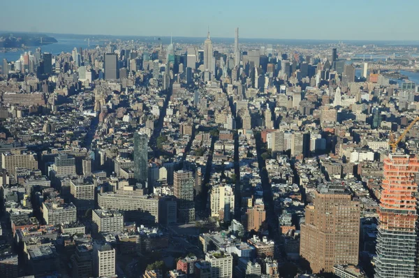 Uitzicht vanaf de observatie dek van de One World Trade Center in New York — Stockfoto