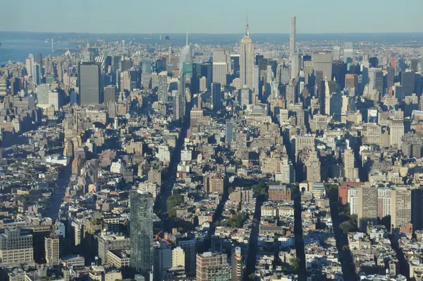 Vue depuis un pont d'observation du World Trade Center à New York — Photo