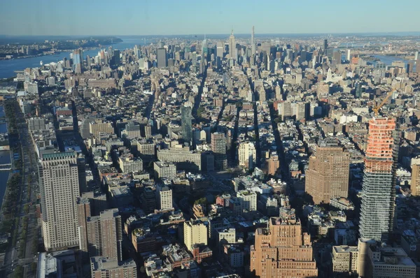 Widok z tarasu widokowego One World Trade Center w Nowym Jorku — Zdjęcie stockowe