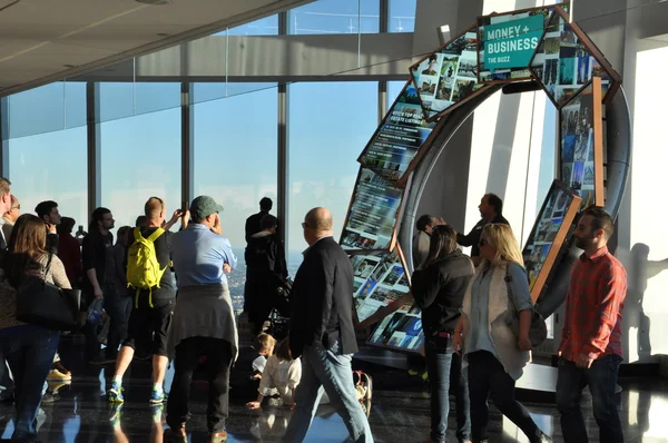 Presentations at the Observation Deck of One World Trade Center in New York — Stock Photo, Image