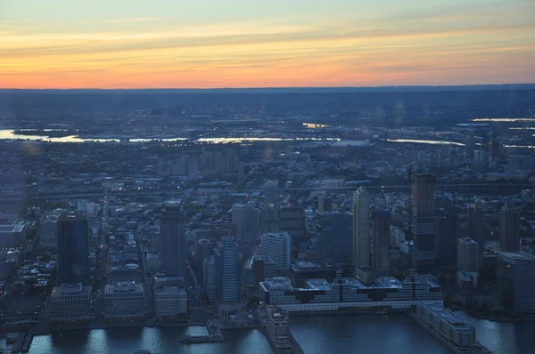 Vista aérea da cidade de Nova Iorque — Fotografia de Stock