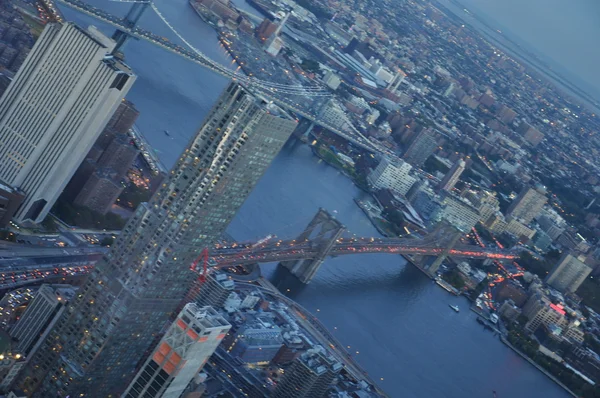 Vista da One World Trade Center Observation Deck a New York — Foto Stock
