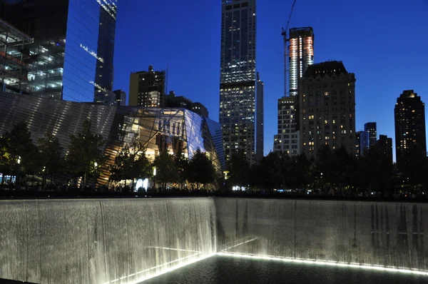 9/11 纪念馆在世界贸易中心在纽约世贸中心 — 图库照片