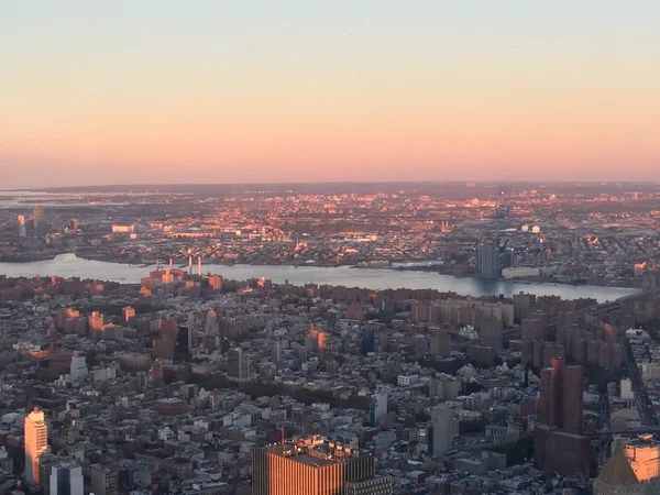 Vista aérea de la ciudad de Nueva York — Foto de Stock