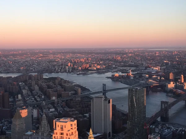 Luchtfoto van New York City — Stockfoto