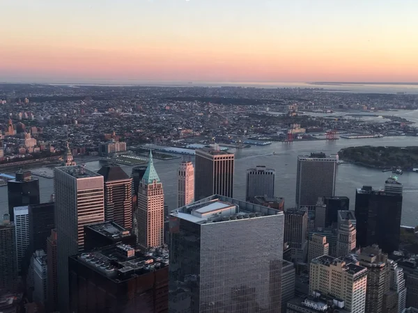 Vista aérea de la ciudad de Nueva York — Foto de Stock